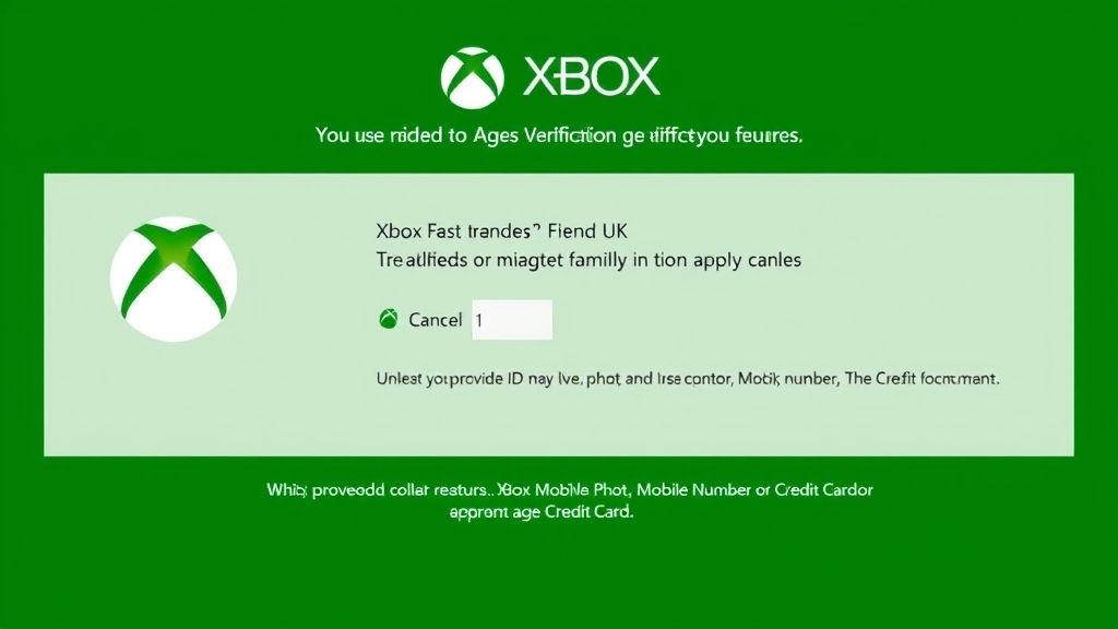 英国Xbox启动强制年龄验证 未认证用户将丧失社交功能